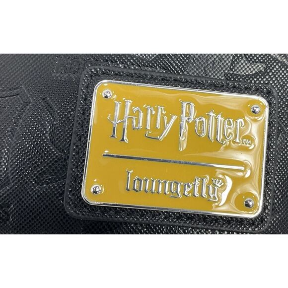 Harry Potter small Backpack Hufflepuff plaid Black Yellow Loungefly main image 10
